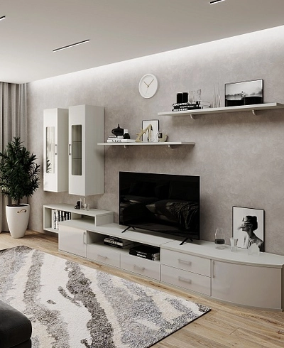 Витрина навесная узкая P350