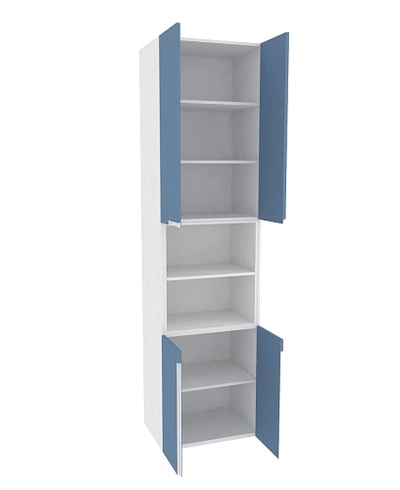 Шкаф книжный с нишей, фасады в эмали LE228.44