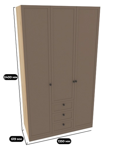 Шкаф трехдверный для одежды A203.60