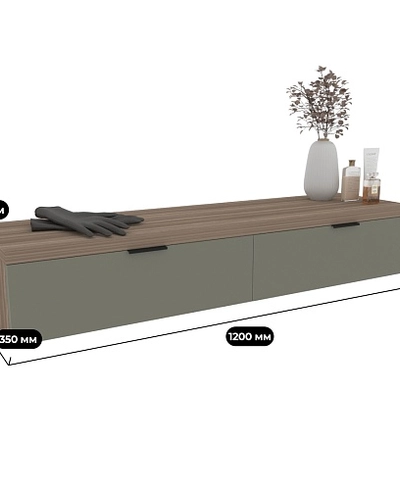 Туалетный столик, фасады в эмали LE-515