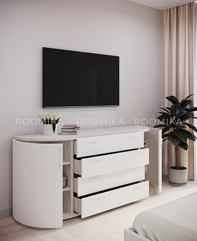 Комод радиусный на 1600 мм P746