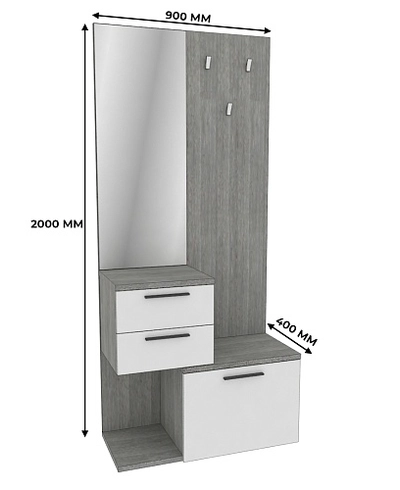 Комплекс панель с зеркалом LG-1000 L/R