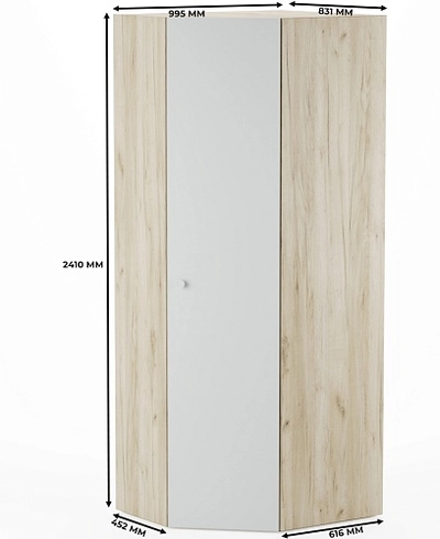 Шкаф угловой разносторонний L218 L/R