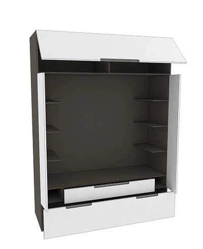 Секция для ТV, фасады в эмали LE406.60