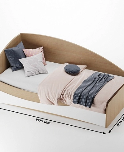 Кровать односпальная P901 с подъемным механизмом, 90x190