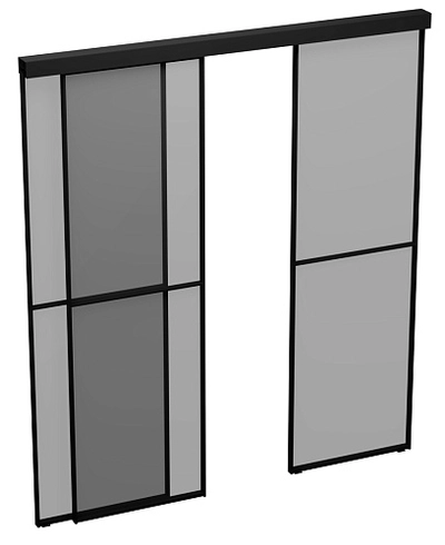 Составная перегородка из стекла для спальни GRACE 5