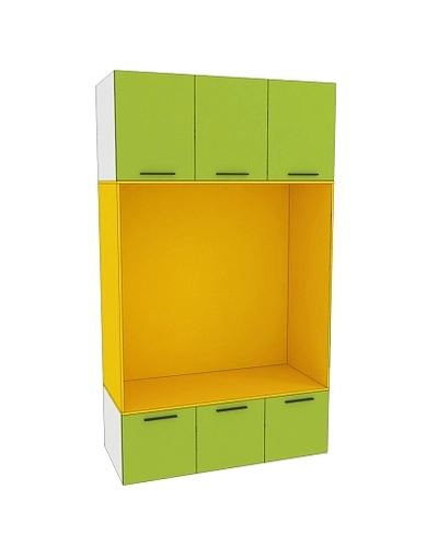 Шкаф с нишей и сидушкой L412.60