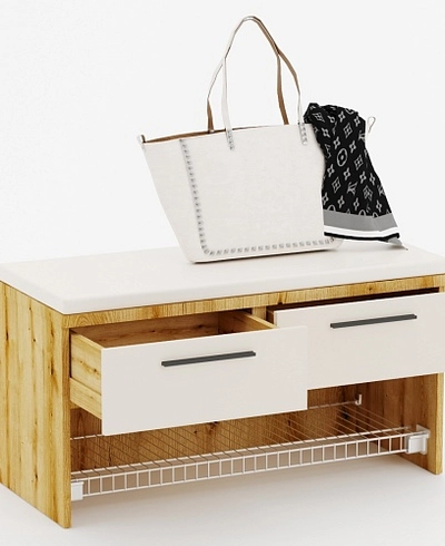 Тумба с 2 ящ. и полкой для обуви L462