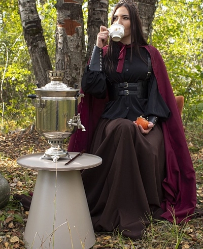 Столик журнальный SHT-CT61, цвет антрацит / серый