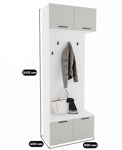 Ниша с крючками с подсветкой L420 L/R