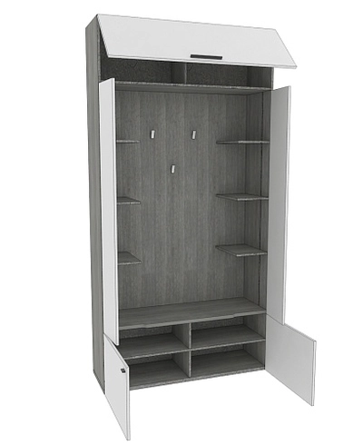 Секция под крючки с полками LG418 L/R