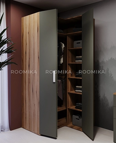 Шкаф угловой со складной дверью E209 L/R