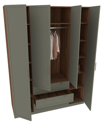 Шкаф четырехдверный для одежды A205-1.60