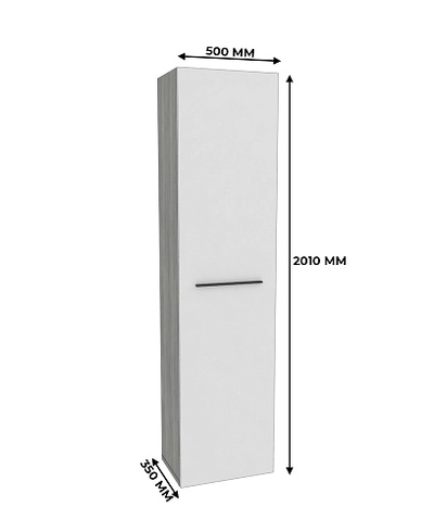 Шкаф 1 дверный напольный LG-220