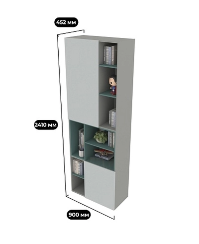 Шкаф книжный с нишей L227 L/R