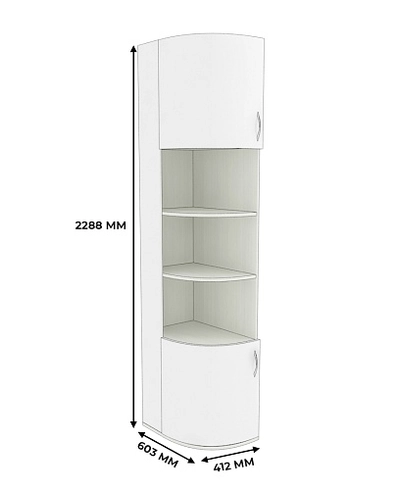 Шкаф завершающий с нишей P232.4 L/R