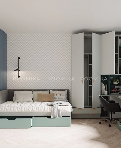 Шкаф двухдверный с ящиками L211.44