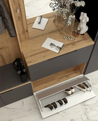 Лацио прихожая фасады в эмали 3