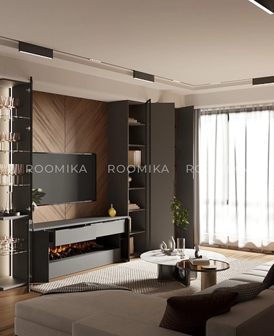 Шкаф завершающий для посуды с подсветкой LF270