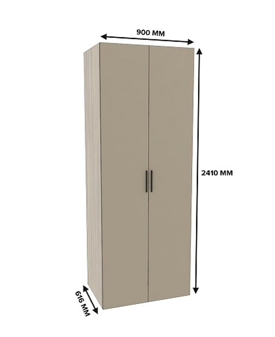 Шкаф двухдверный с ящиками во всю ширину L210.60-3