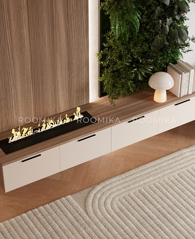 Тумба ТВ напольная с электрокамином L548.451