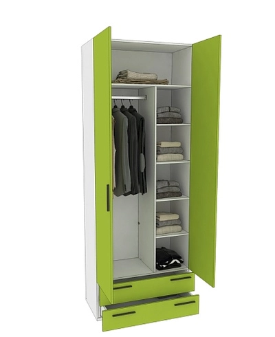 Шкаф двухдверный с ящиками L211.44