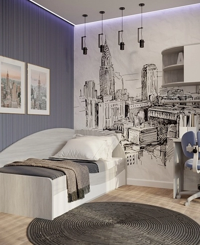 Кровать односпальная P901 с подъемным механизмом, 90x190