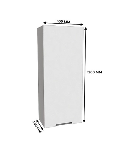 Шкаф навесной, фасады в эмали LE-351