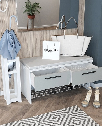 Тумба с 2 ящ. и полкой для обуви L462