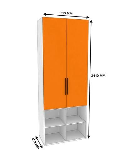 Шкаф двухдверный L217.44-4