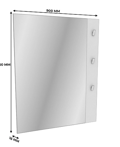 Панель зеркало с крючками L190.1 L/R