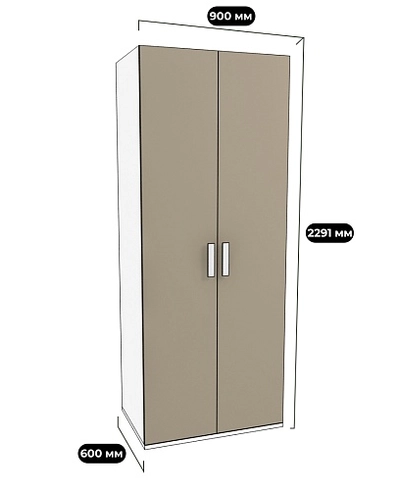 Шкаф двухдверный E205