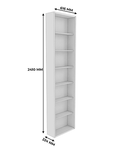 Стеллаж завершающий L231.60