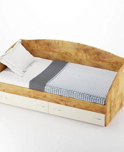 Кровать односпальная с ящиками P902N, 90x190