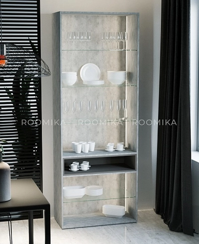 Шкаф со встроенной нишей с подсветкой R216.1