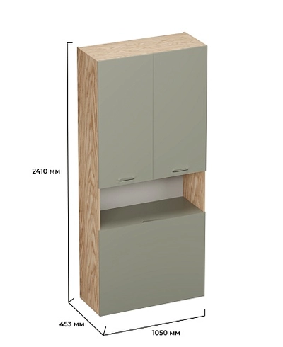 Шкаф двухдверный с фальш стенкой L212.1