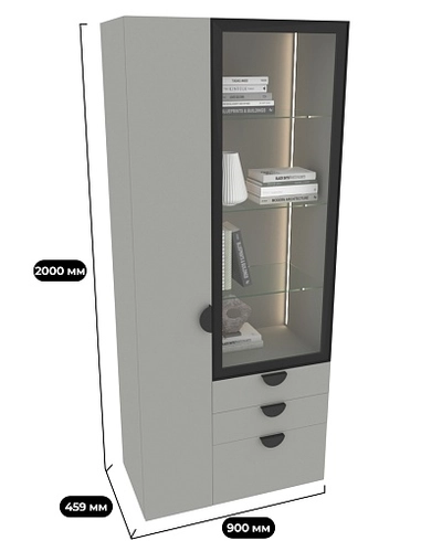 Шкаф с подсветкой R253