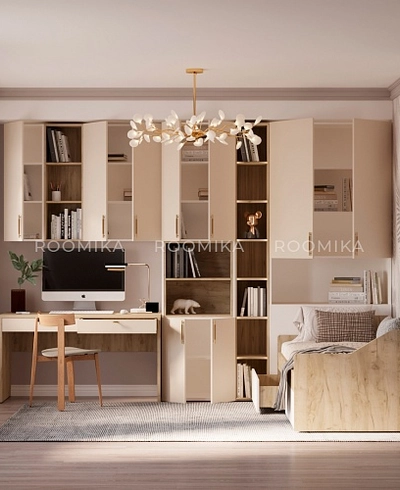 Шкаф двухдверный с фальш стенкой L212.1