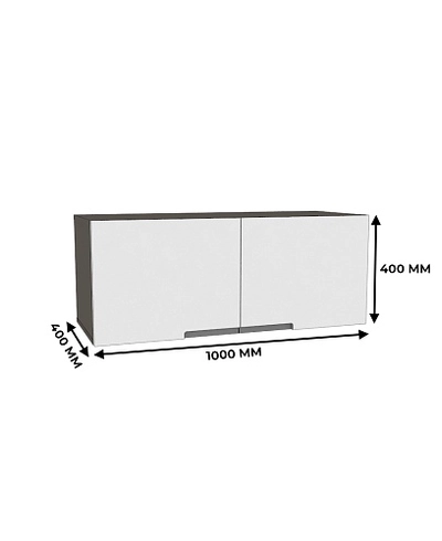 Антресоль широкая на 1000мм, фасады в эмали LE-461.2