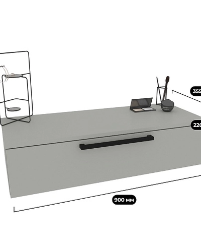 Туалетный столик, навесной, 1 ящик R511