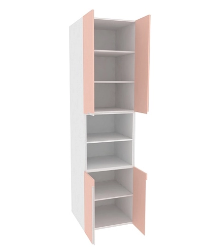 Шкаф книжный с нишей, фасады в эмали LE228.60