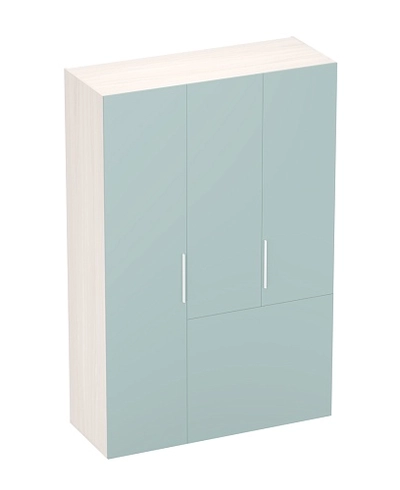 Шкаф двухдверный с фальш-стенкой и раздвижжными дверьми LG205 L/R