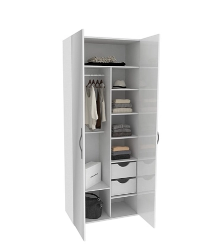 Шкаф 2 дверный с зеркалом P210.45Z