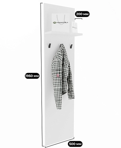 Панель узкая с крючками L176.1