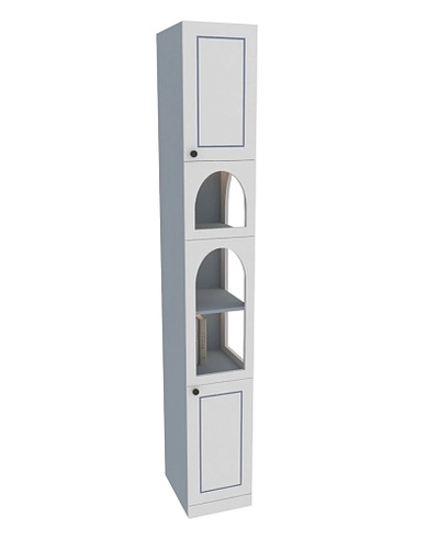 Шкаф-пенал с фигурным вырезом A249 L/R