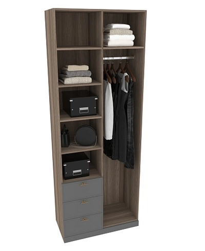 Шкаф для одежды с ящиками А215