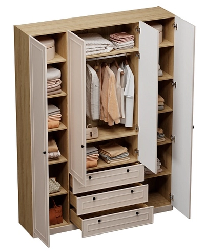 Шкаф четырехдверный для одежды A205-1