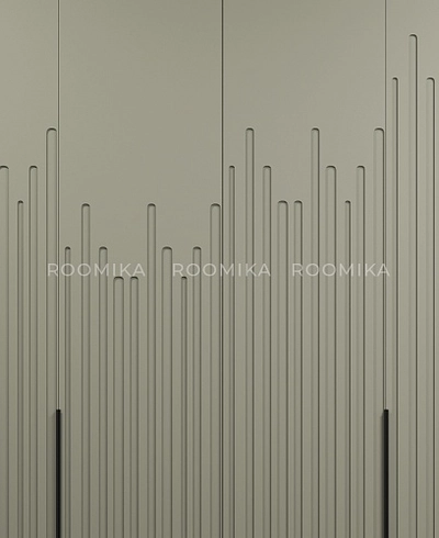 Шкафы для прихожей Лацио , фрезерованные фасады в эмали 15