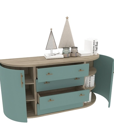 Комод радиусный на 1600 мм P746