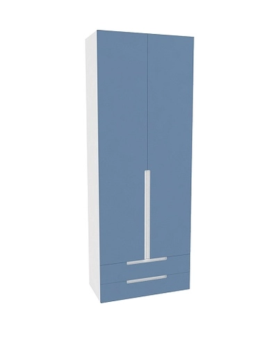 Шкаф двухдверный с ящиками, фасады в эмали LE211.44